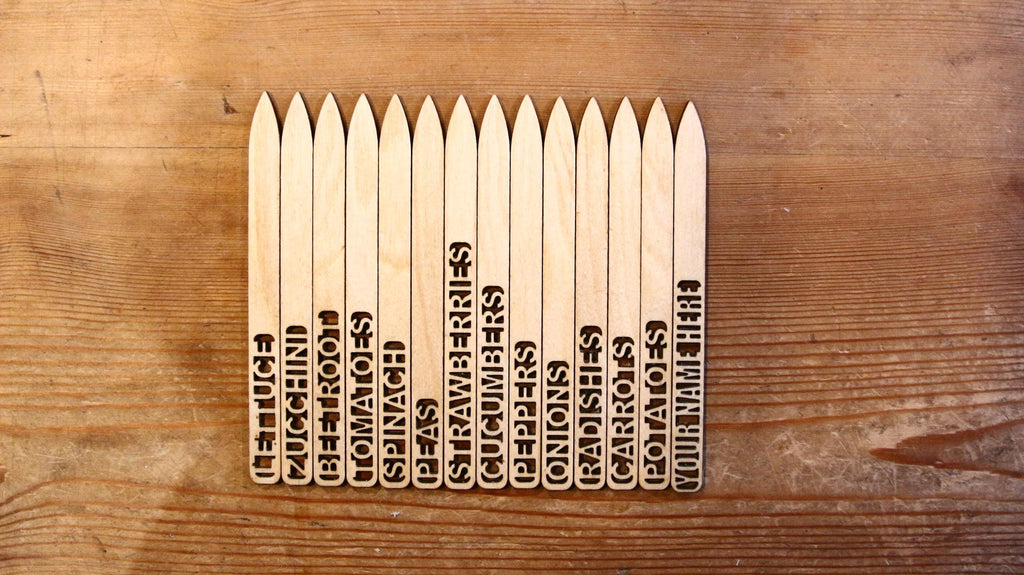Personalized Wooden Garden Markers