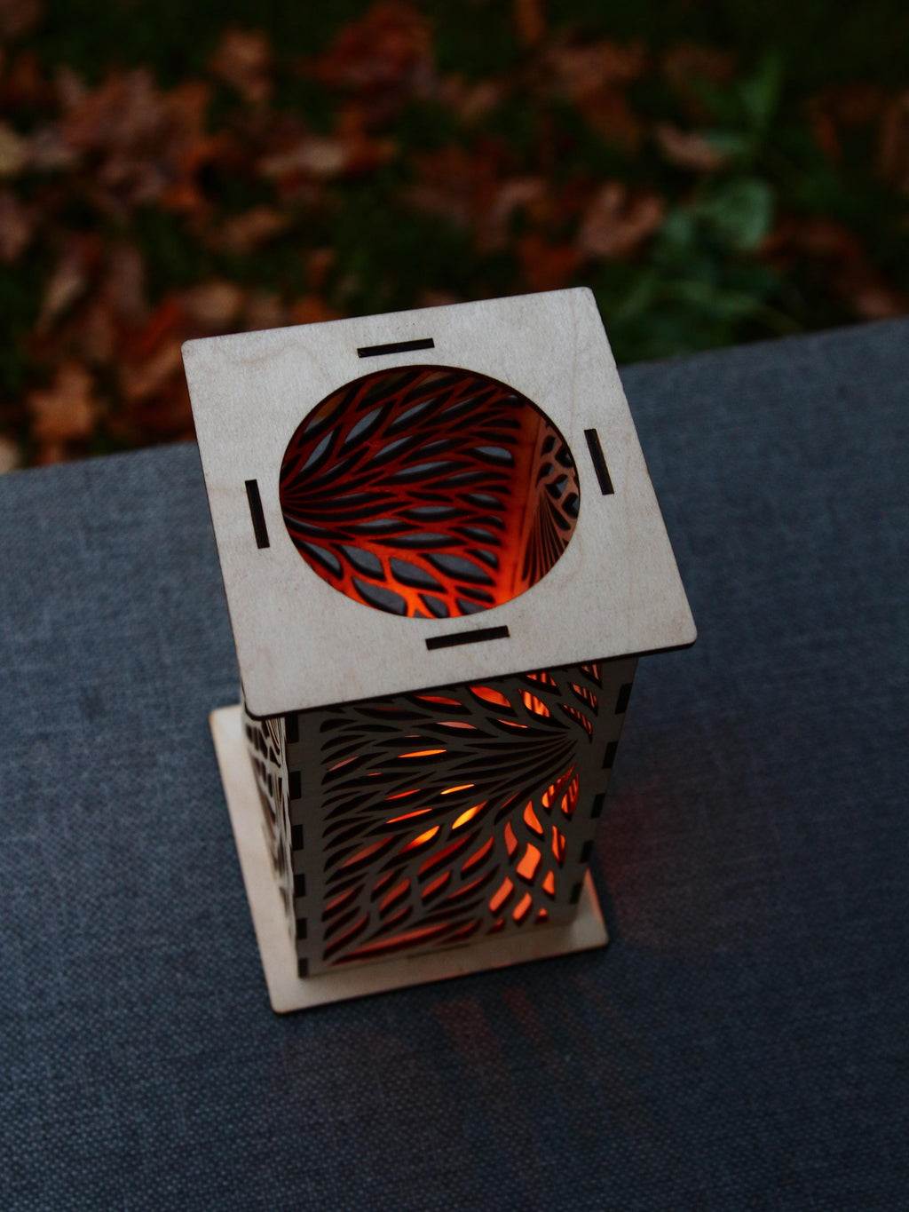 Wooden Candle Lantern 1