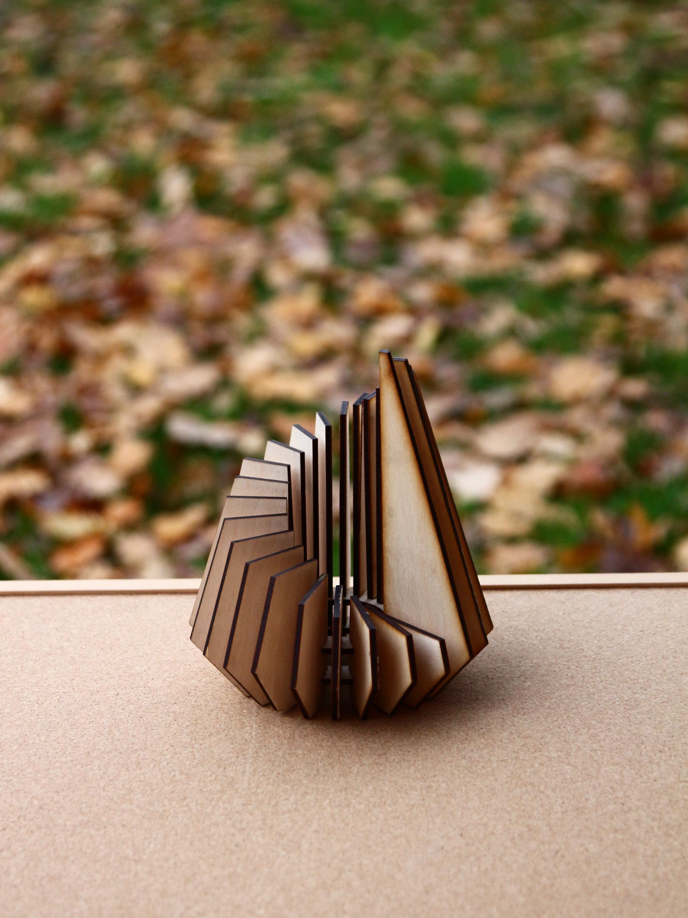 Spiral Geometric Candle Holder