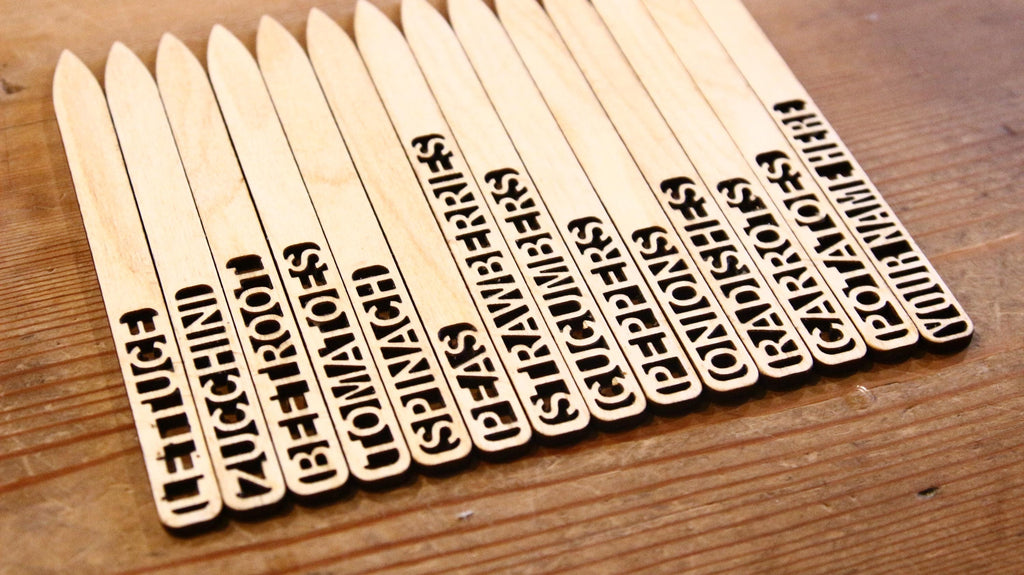 Personalized Wooden Garden Markers