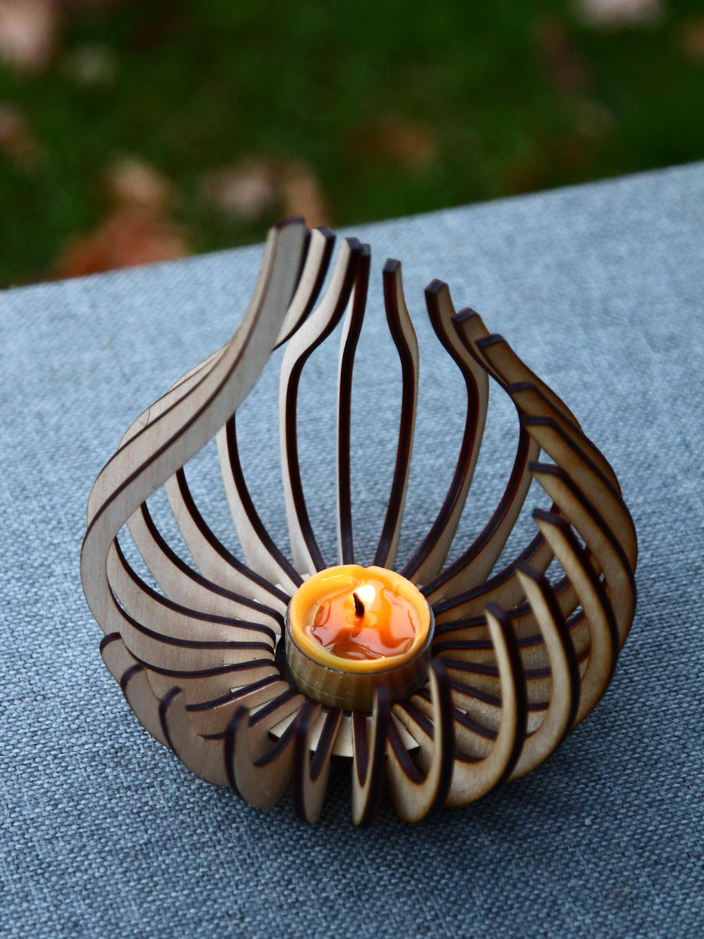 Wooden Candle Holder 2