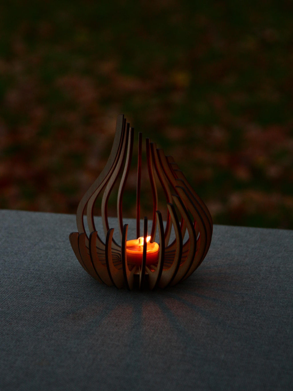 Wooden Candle Holder 2