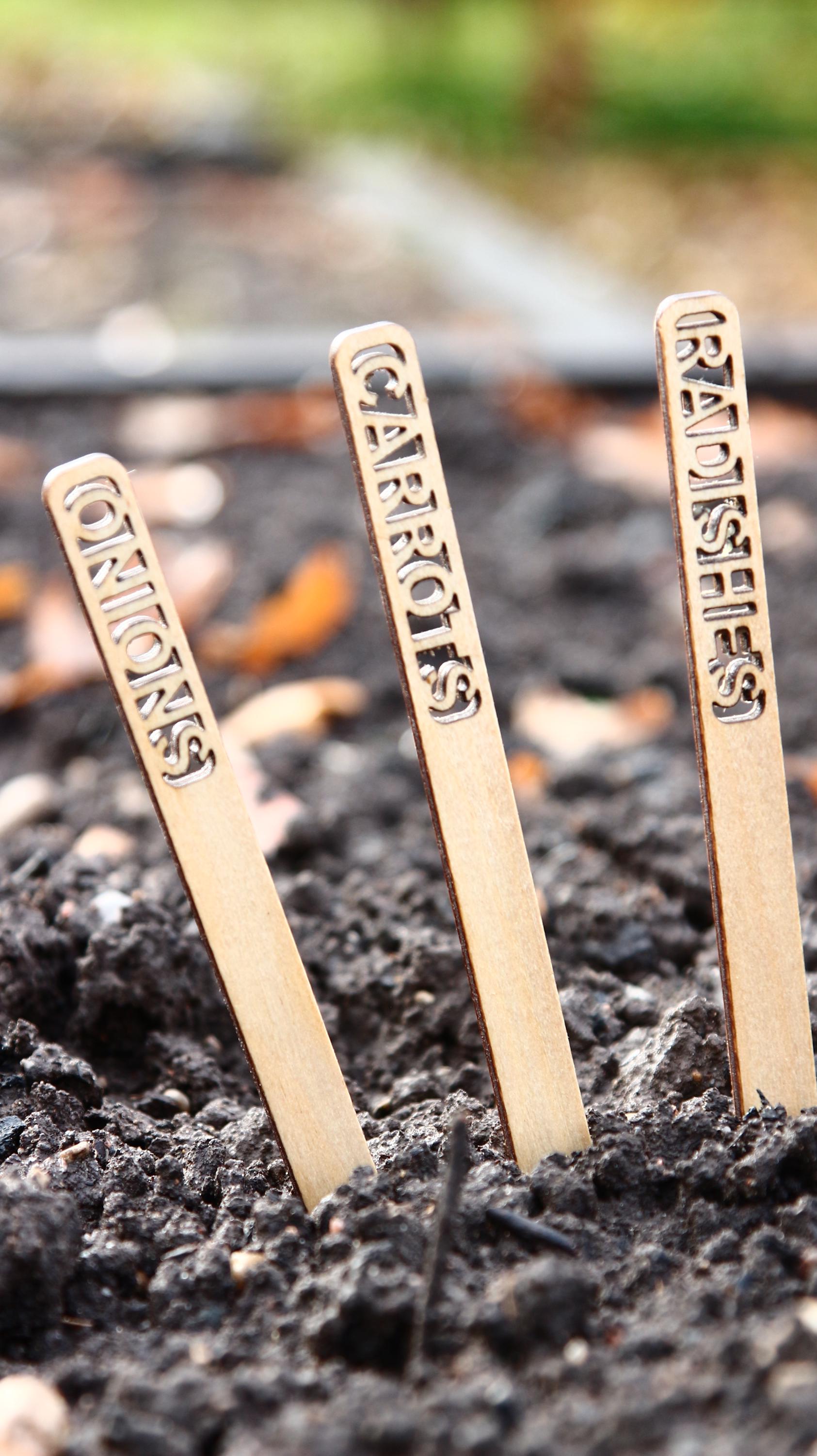 Personalized Wooden Garden Markers