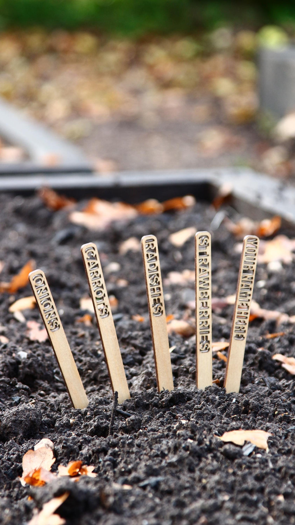 Personalized Wooden Garden Markers