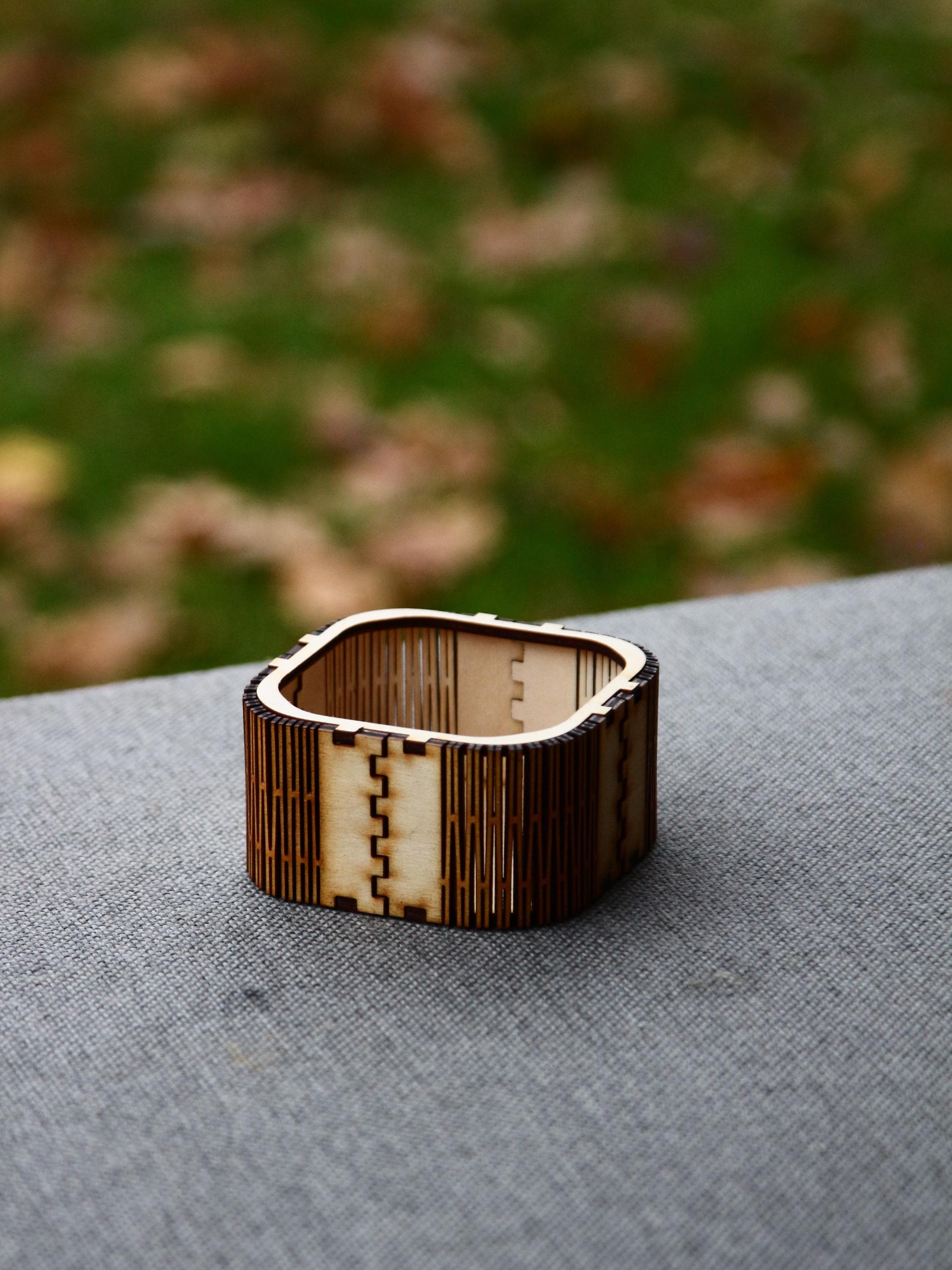 Laser-Cut Wooden Flex Box