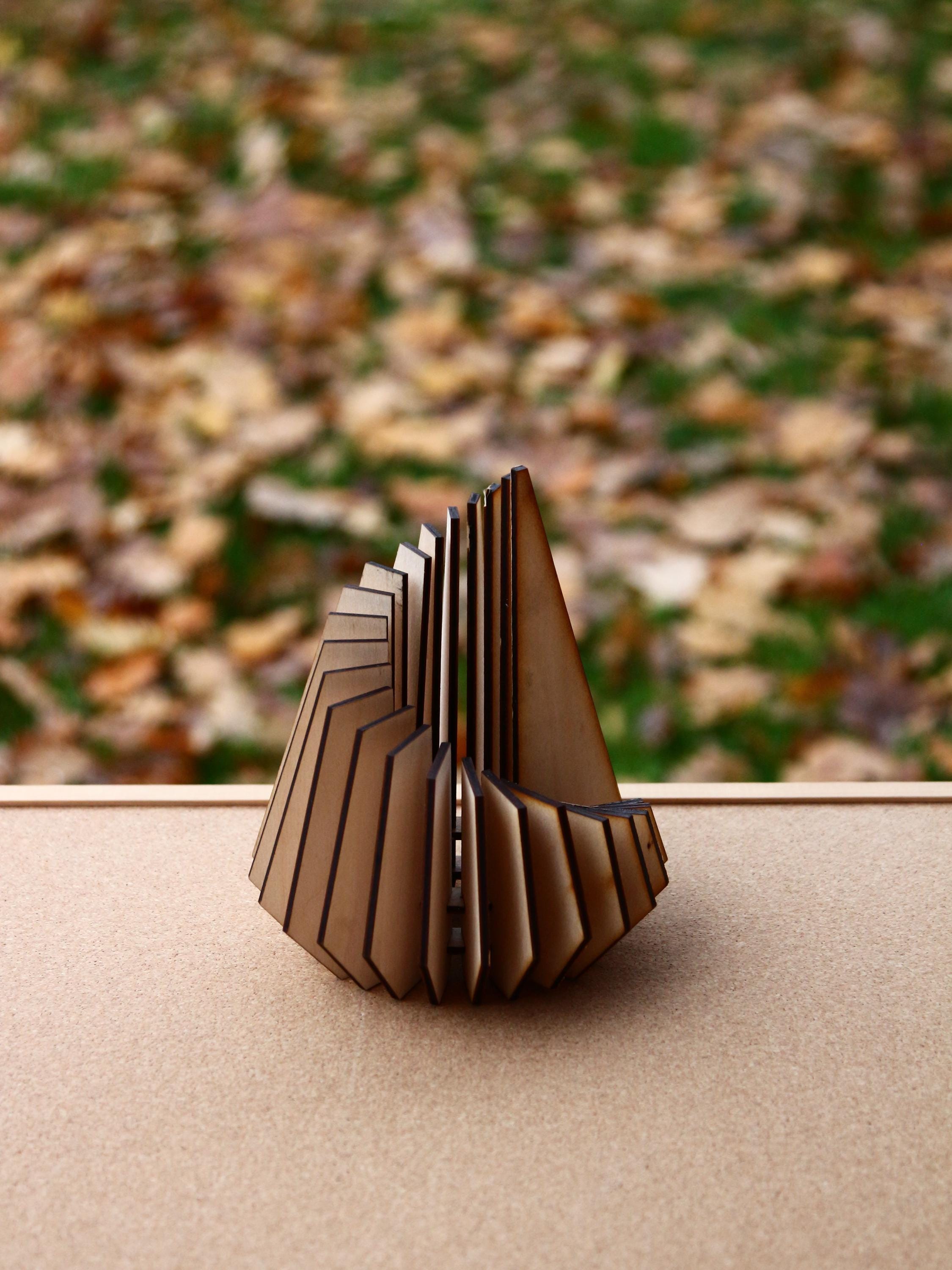 Spiral Geometric Candle Holder