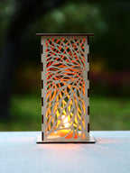 Wooden Candle Lantern 1
