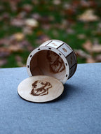 Round Custom Pet Urn Box