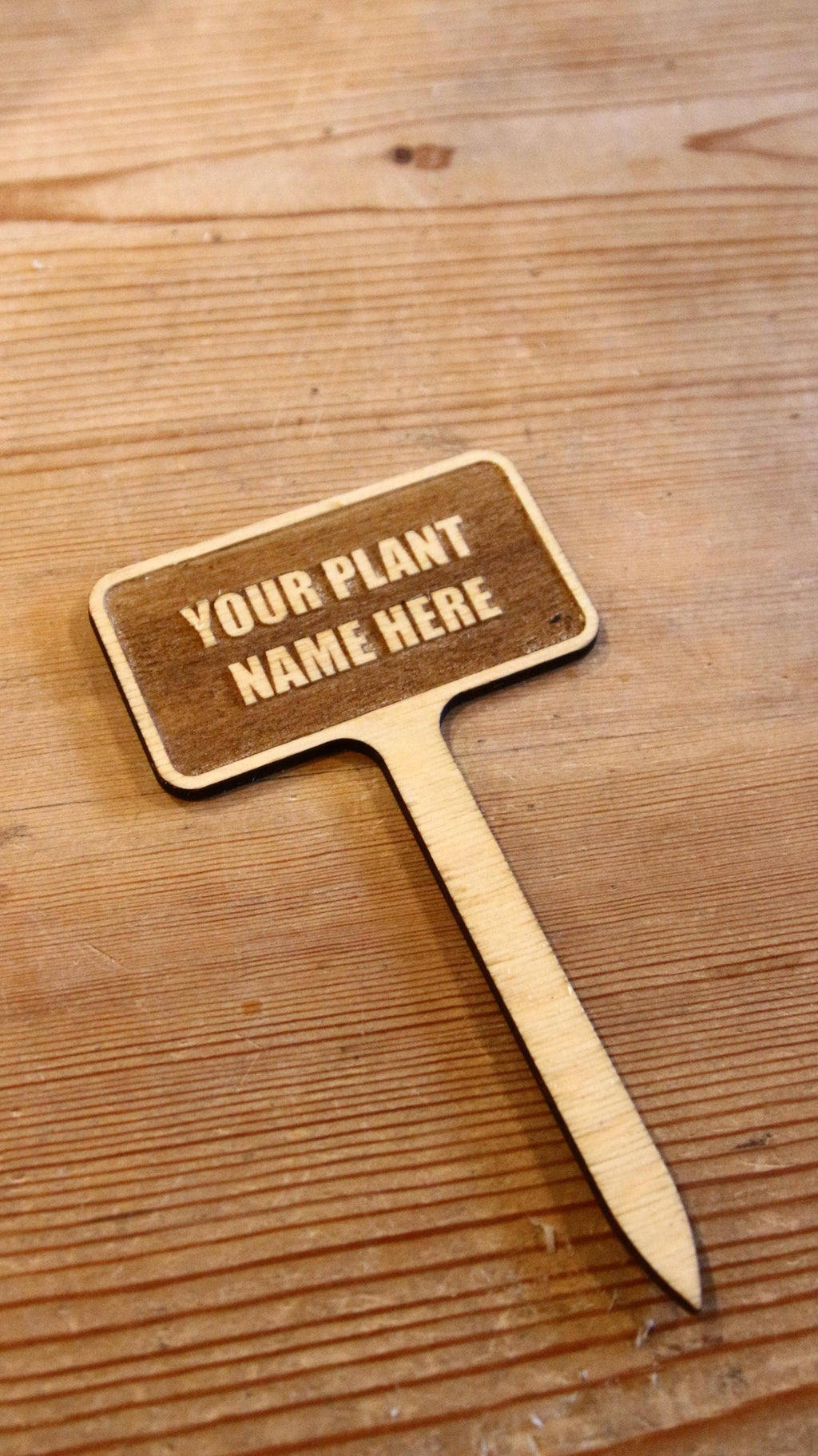 Personalized Wooden Garden Markers
