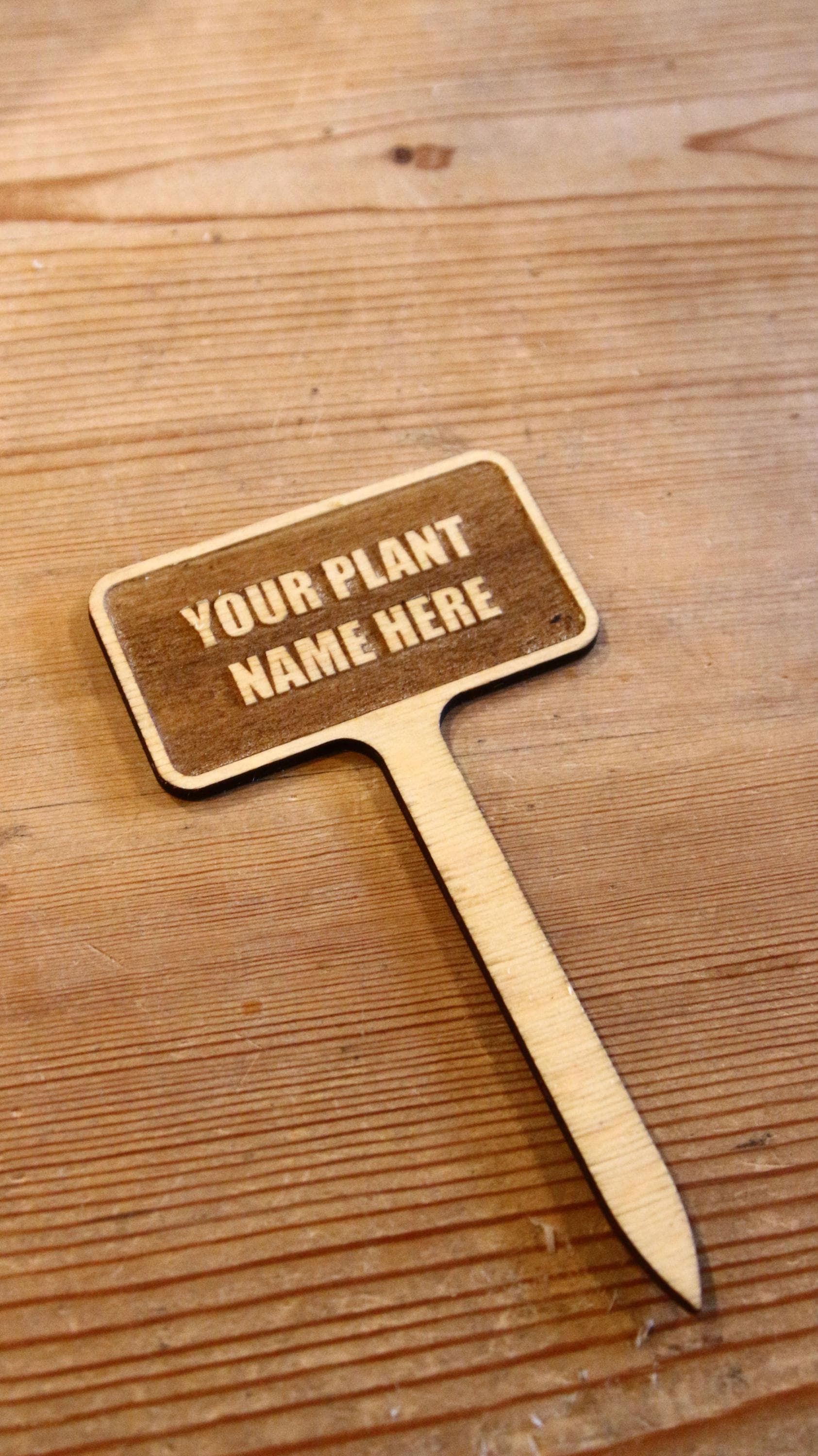 Personalized Wooden Garden Markers