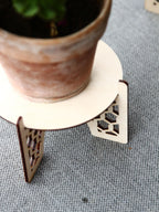 Laser Cut Wooden Plant Stand