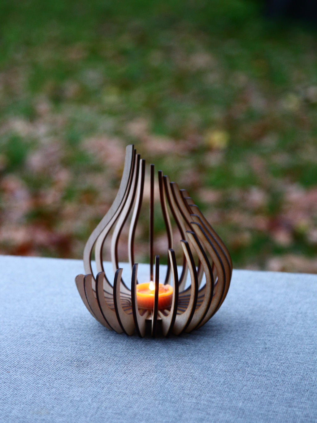 Wooden Candle Holder 2