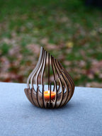Wooden Candle Holder 2