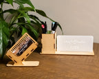 Personalized Birch Plywood Pen Holder