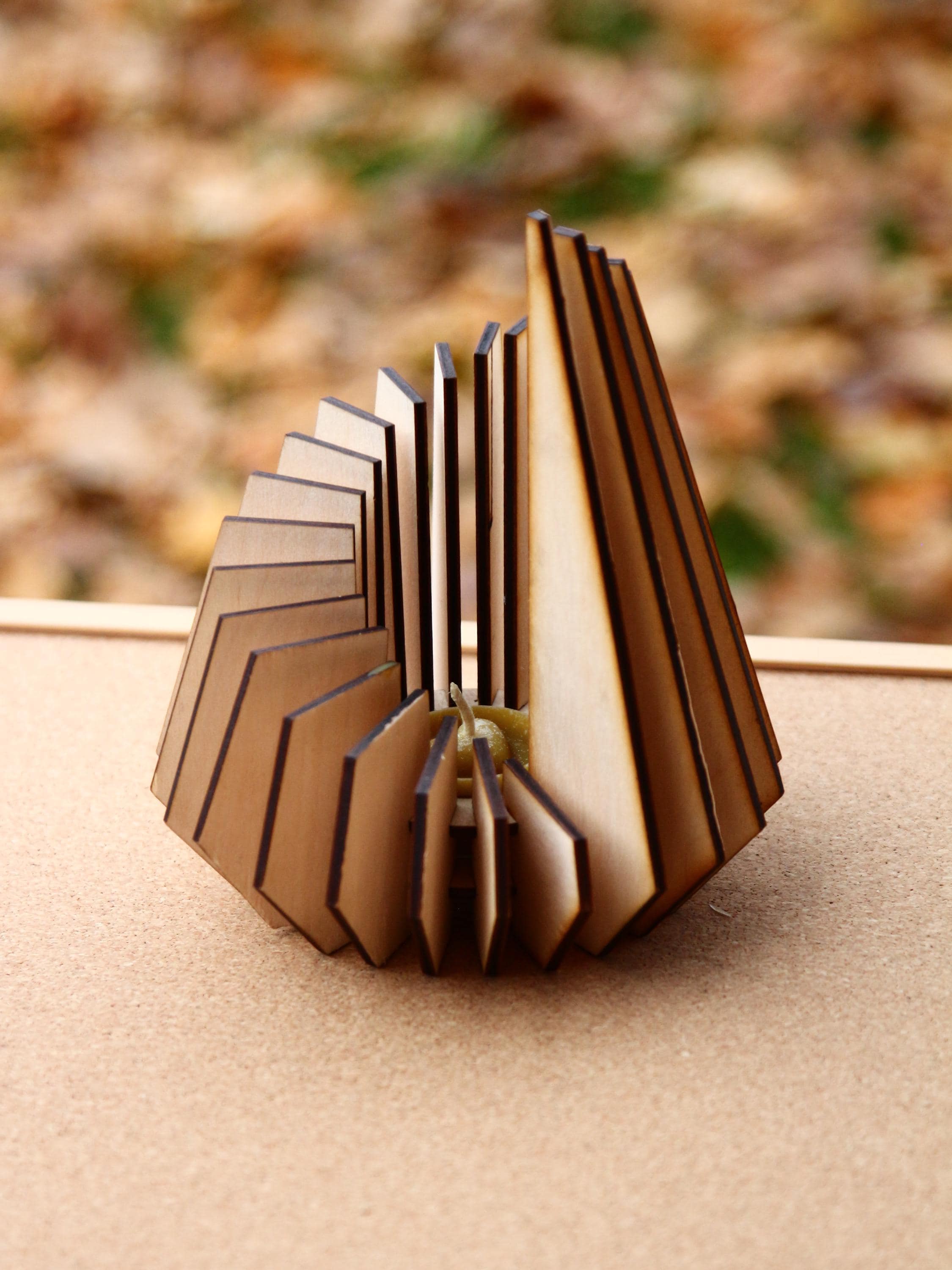 Spiral Geometric Candle Holder