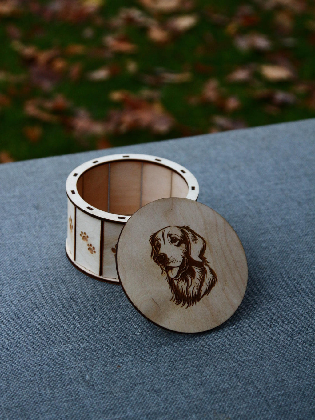 Round Custom Pet Urn Box