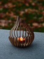 Wooden Candle Holder 2