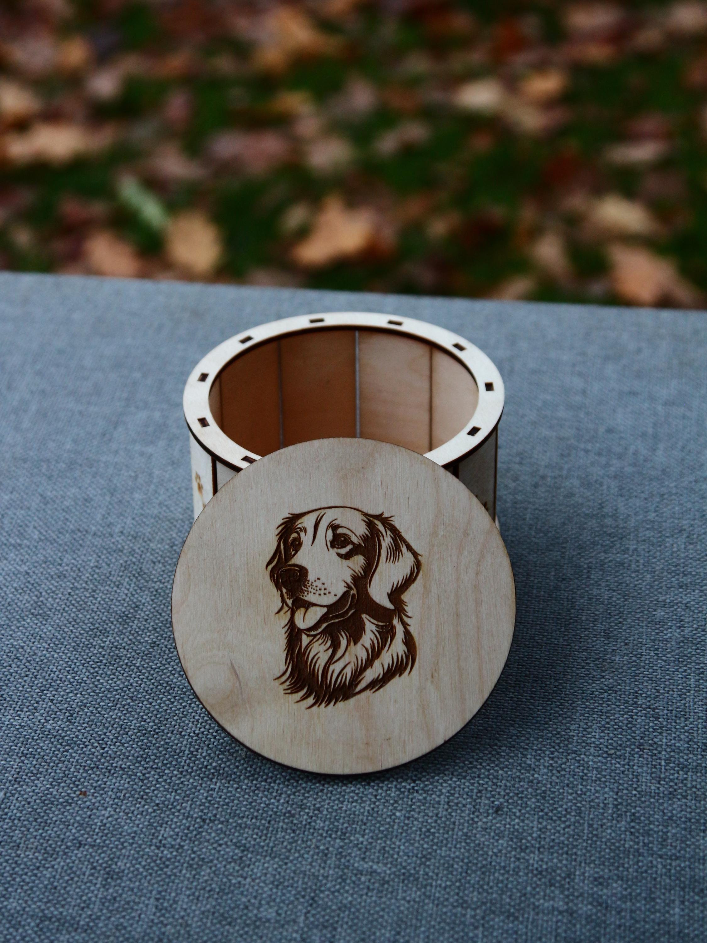 Round Custom Pet Urn Box