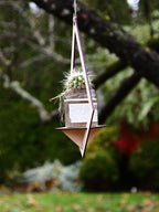 Geometric Hanging Planter Shelf
