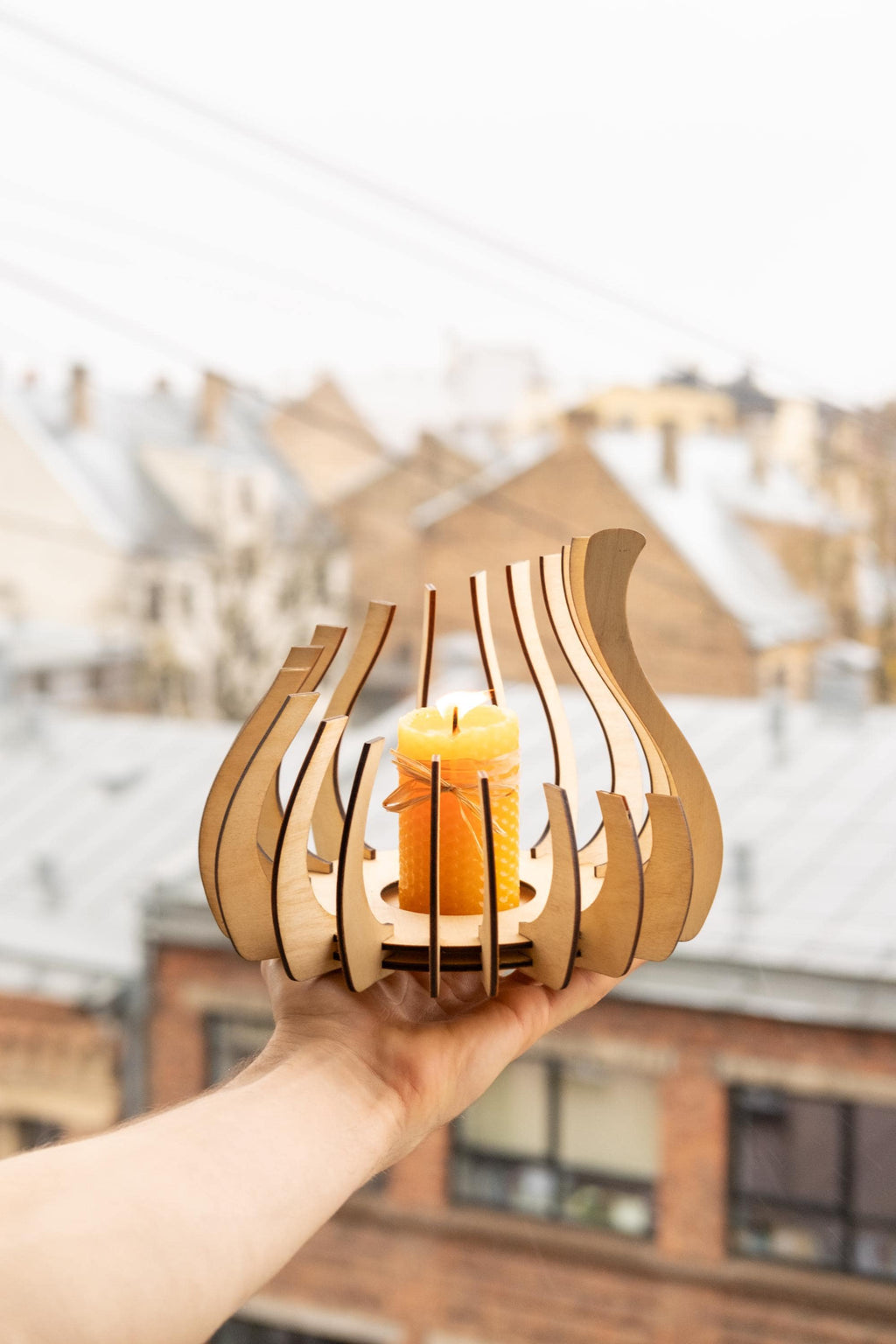 Nordic Flame Candle Holder