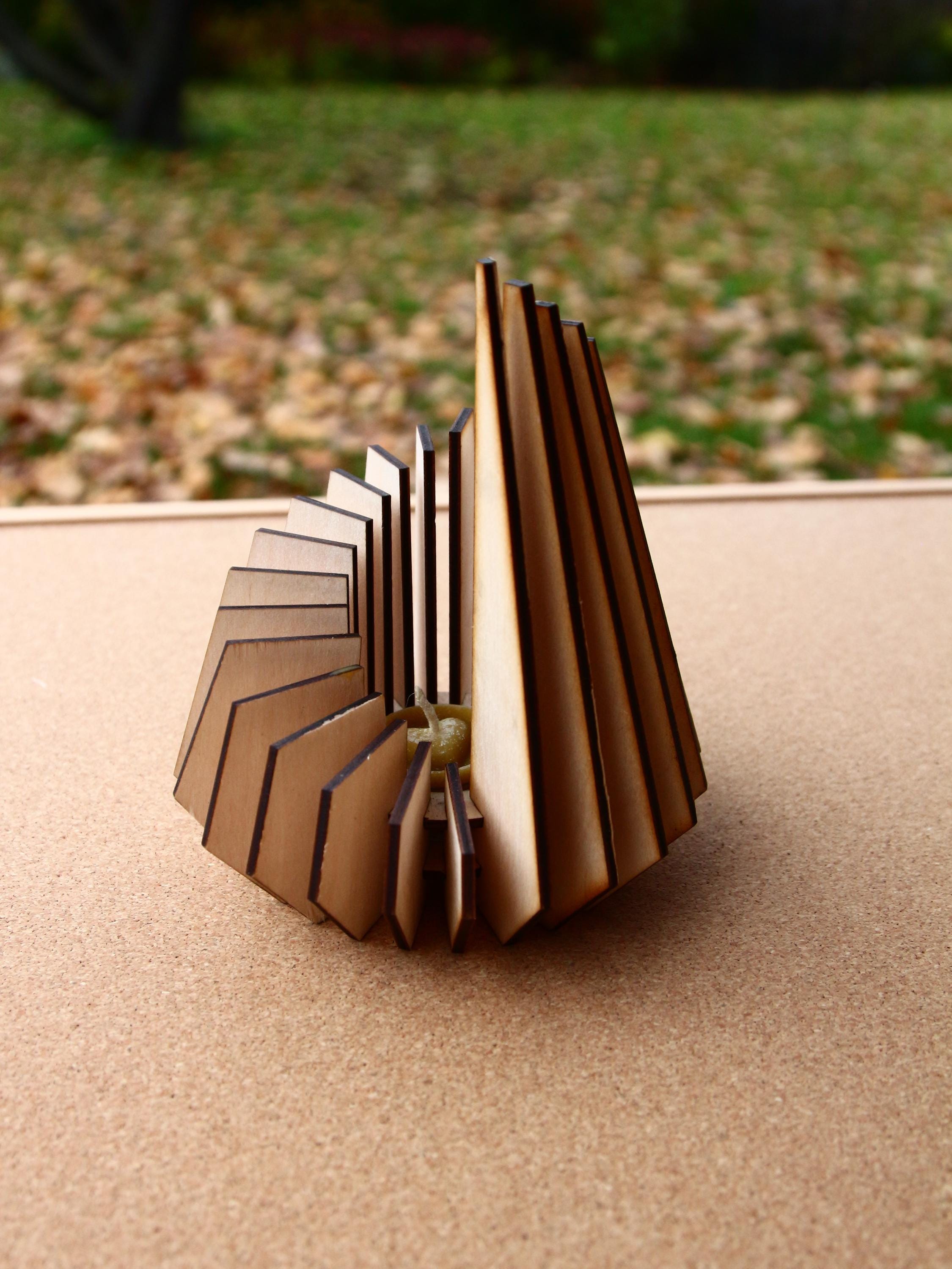 Spiral Geometric Candle Holder